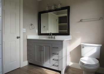 transitional bathroom remodel in vancouver